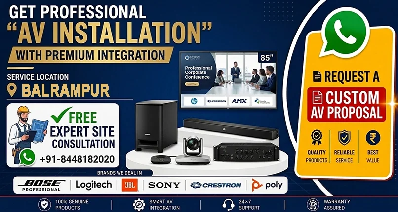 Seamless AV Installation in Balrampur for Offices & Schools