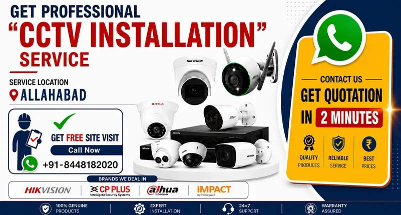 Reliable CCTV Installation in Allahabad for Safer Premises