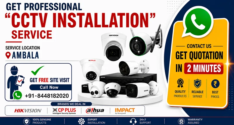 Reliable CCTV Installation in Ambala for Safer Premises