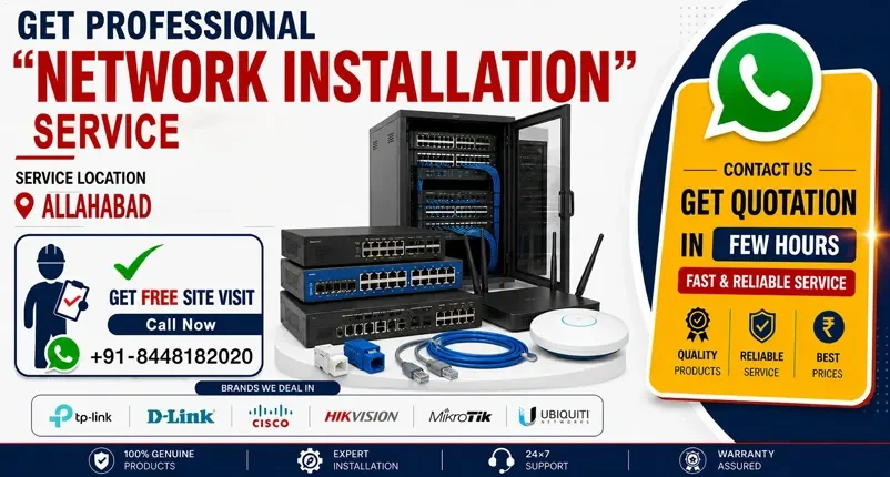 Stable Network Installation in Allahabad for Offices & Teams