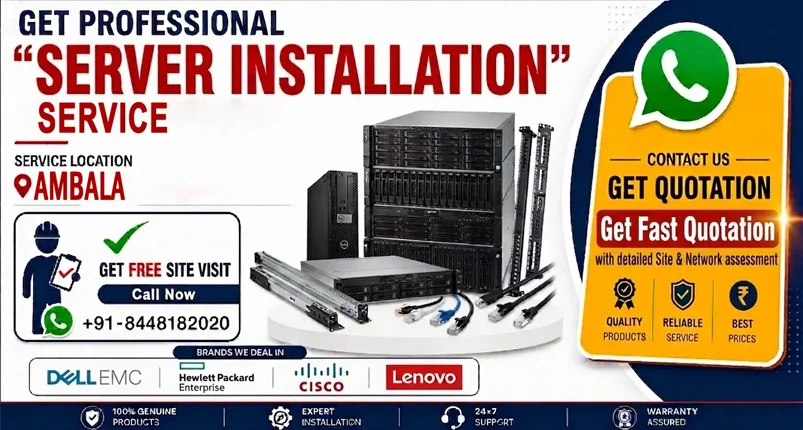 Professional Server Installation in Ambala for Business Data