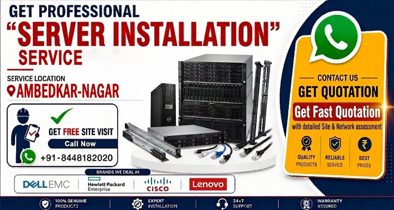 Professional Server Installation in Ambedkar Nagar for Business Data